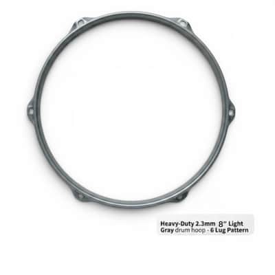 Dolby 8” Gray Hoop 6 Lug 2.3 mm Heavy Duty Triple Flange image 3