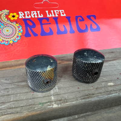 Real Life Relics Aged Nickel Barrel Knobs Set Screw (Set of 2)   [CB9] image 2
