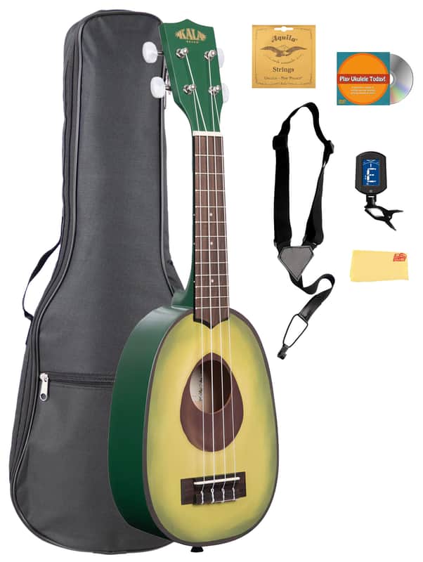 Kala KA-NV-GUAC Novelty Guacalele Soprano Ukulele w/ Gig Bag image 1