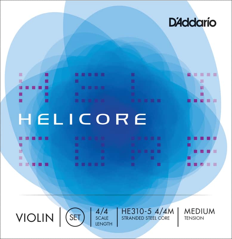 D'Addario HE310-5 4/4M Helicore 4/4 Violin String 5-Set - Medium image 1