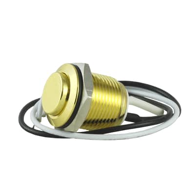 Tesi IDO/XL 16MM Gold Metal Momentary Push Button Guitar Kill Switch