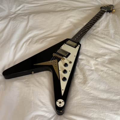 Vintage 2006 Epiphone '58 Flying V - Ebony - Made in Korea (MIK) - Free Pro Setup image 11