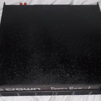 Crown Power Base 1 2-Channel Power Amplifier 1990s - Black image 2
