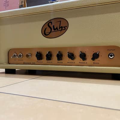 Suhr Badger 30 30-Watt Guitar Amp Head Vintage Cream image 10
