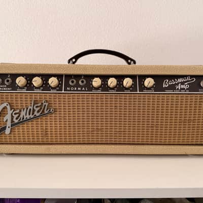 1962 Fender Bassman 50W Blonde Piggyback Amp & Cab image 3