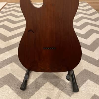 Custom Telecaster Body – Figured Mahogany & Maple Center – Fender/Warmoth Compatible image 8