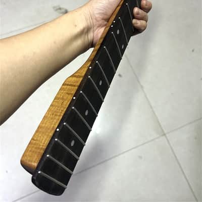 21 fret Stainless steel Rosewood Roasted Flame Maple Electric Bass Neck part image 3