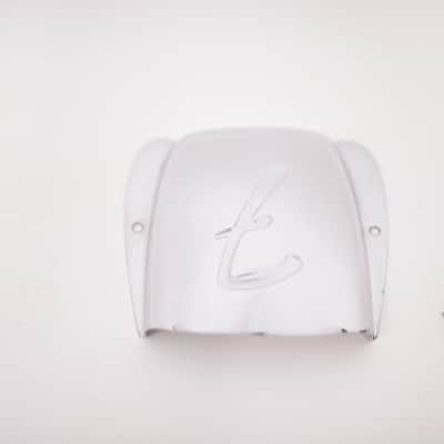 1973 Vintage Fender Jazz Bass F-Logo BRIDGE COVER Chrome JBass Guitar Original 1970's 1971 1972 1974 1975 1976 1977 1978 1979 image 8