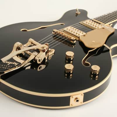Gretsch Broadkaster LX Center Block with String-Thru Bigsby and Gold Hardware Ebony Fingerboard Black JT25061691 image 3