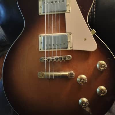 Vintage V100 Reissued Early Rare Example Pre-China Pearloid Headstock Logo Serial Number Sticker on Back Plate image 8