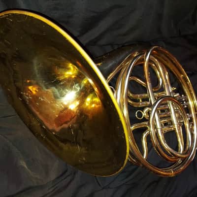 Getzen Caravelle Single French Horn, USA, with case and mouthpiece, Dented image 6