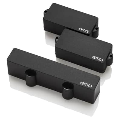 EMG PJ SET Active P/J Bass Set - Black w/ Solderless Install System image 4