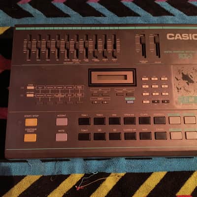 Casio Casio RZ-1 Digital Sampling Rhythm Composer Drum Machine 1985 - Gray
