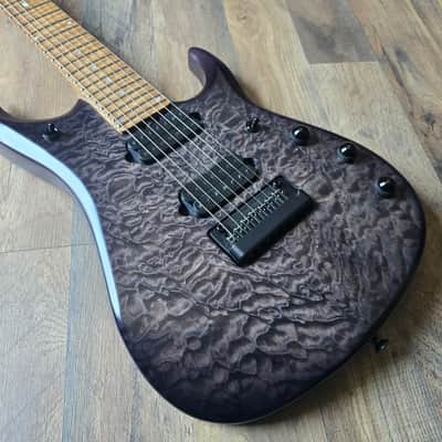 Ernie Ball Music Man JP-15 7 - Transparent Black Quilt image 6