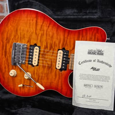 Ernie Ball Music Man Willcutt Limited Axis Super Sport HH Quilted Maple Top Lava Burst 2019 w/OHSC image 11