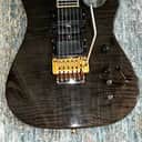 Hamer Custom Chapparal - setneck, solid maple body, Rev Headstock, H/S/H 1990 - Trans-grey/black