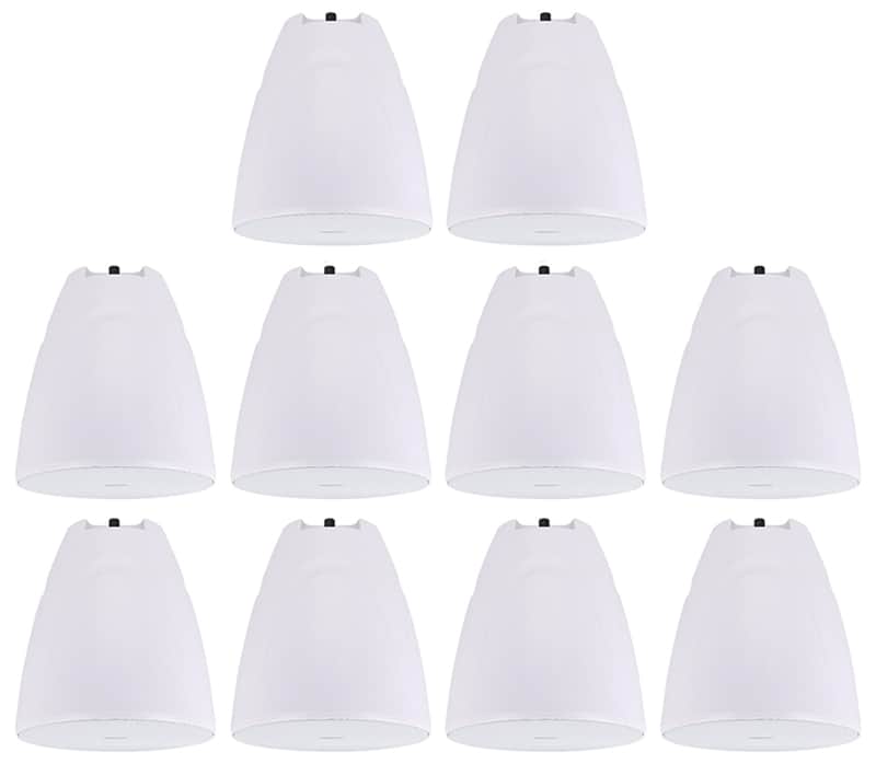 Rockville PEN-80T WHITE 8" 70V 40W Hanging Pendant Speaker Commercial/Restaurant image 1