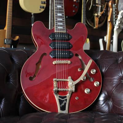 Epiphone Riviera Custom P93 2015 - Wine Red image 2