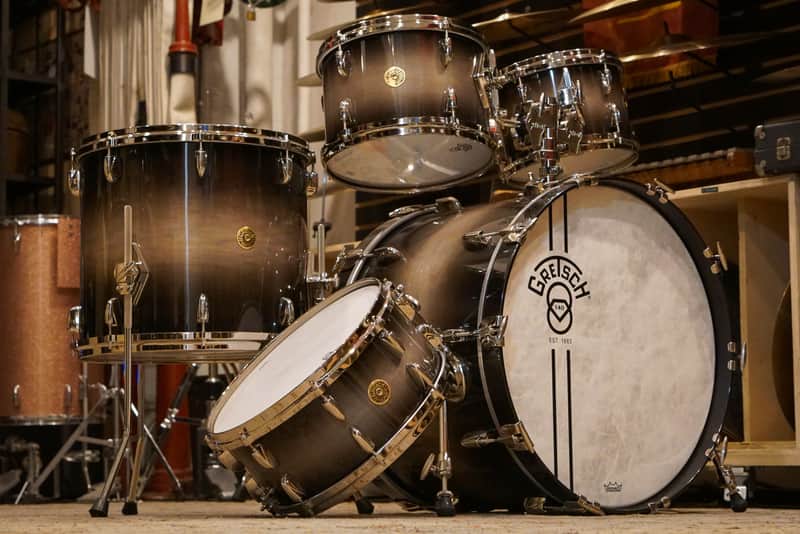 Gretsch 10/12/16/22/6.5x14" Limited Edition 140th Anniversary Drum Set - Ebony Stardust image 1