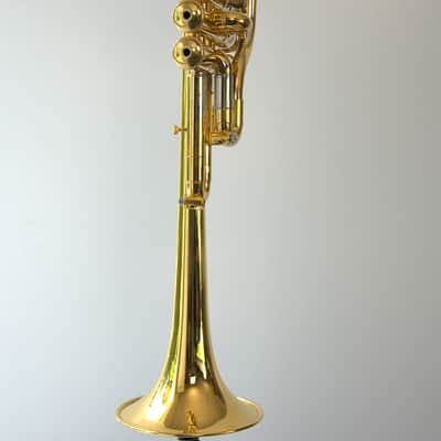 VERY RARE SPECIMEN BACH SPADA STRADIVARIUS EL Eb TRUMPET GOLD PLATED CONVERSION 236 image 10