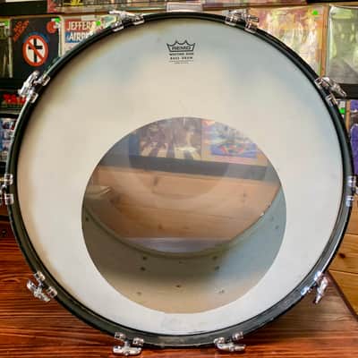 Rogers 14 x22” Jet Black Bass Drum - Vintage 70's Era - Good Condition image 12