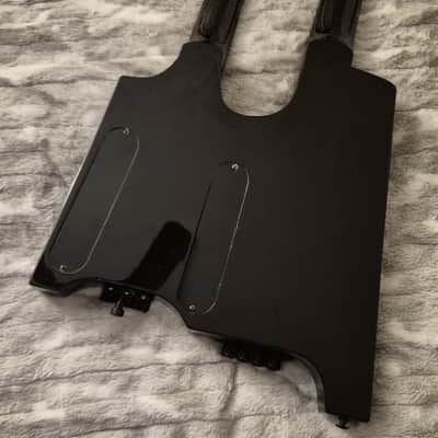 Overlord of Music Double Neck Headless Bass and Electric Guitar - 2020s - Green Burst image 8