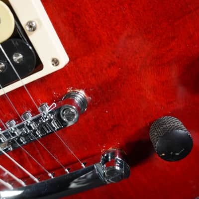 Red Les Paul Electric Guitar w/ Gig Bag image 10