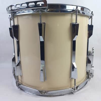 CB Drums 12x14"10Lug CB700 Marching Parade Snare Drum Piano White Wrap 8Pl Kaman image 5