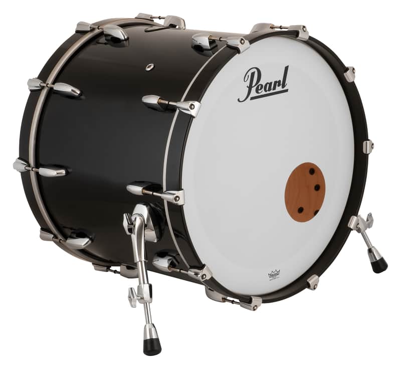 Pearl Masters Maple 24x18" Piano Black Premium Lacquer #103 Bass Kick Drum NO MOUNT | NEW | Authorized Dealer image 1