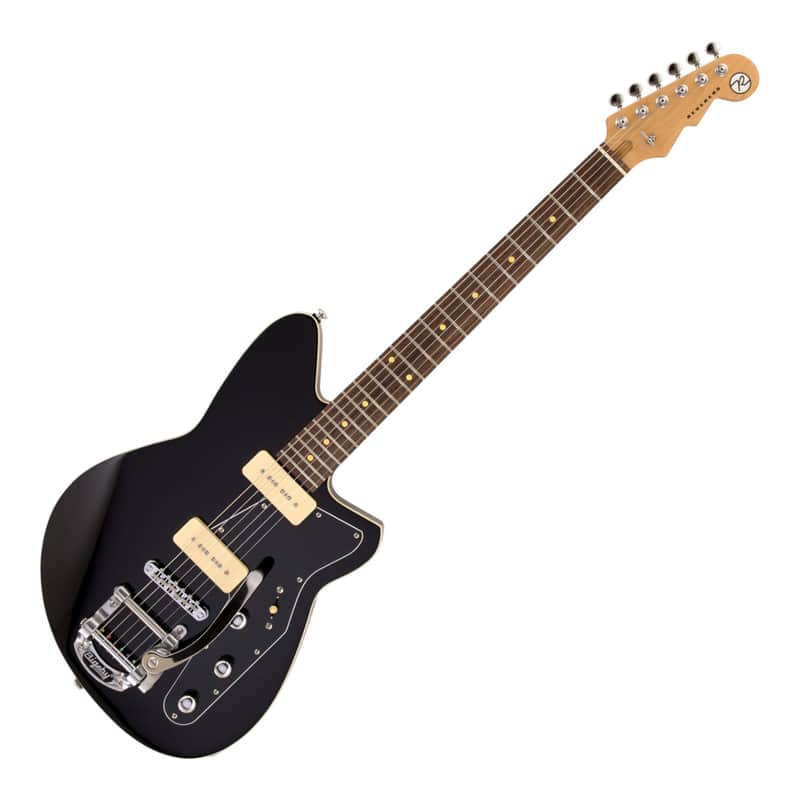Reverend Jetstream 290 Bigsby Electric Guitar, Midnight Black image 1