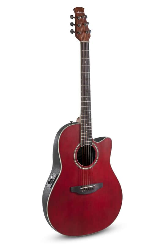 Ovation Applause Acoustic Electric Guitar - Ruby Red Satin - AB24-2S image 1
