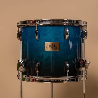 Pearl Session Custom Maple Marine Blue Fade Drum Set image 2