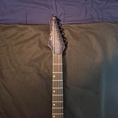 Harley Benton Amarok-BT BKBL Flame Burst 27-Inch 6-String Baritone (DISCONTINUED) image 3