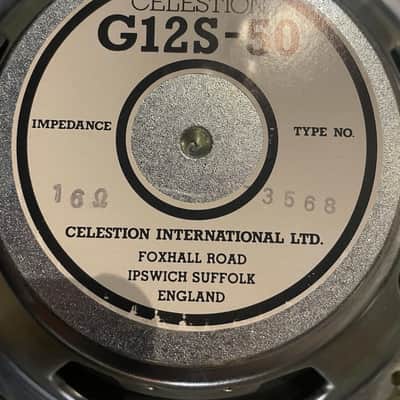 Celestion G12S-50 50 watt 16 Ohm Made in England Speaker image 3