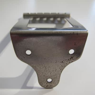 Harmony & Silvertone Flat Top Guitar Tailpiece Authentic Vintage Part Circa-1950s-1960s-Chrome image 5