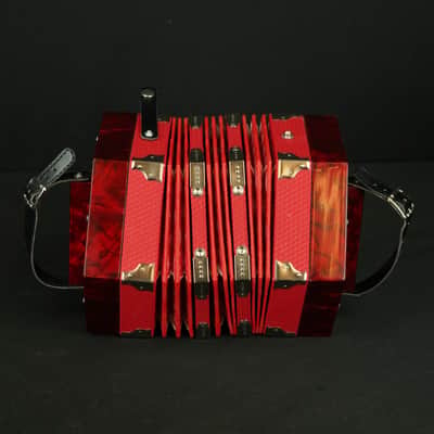 Used 10 Button Concertina w/case image 4
