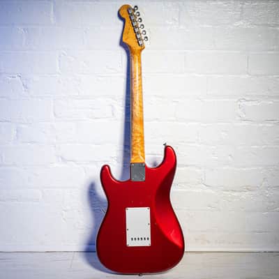Fender Stratocaster with Birsdeye Maple Neck Candy Apple Red 1960 image 4