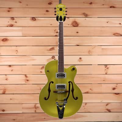 Gretsch G6120T-HR Brian Setzer Signature Hot Rod Hollow Body with Bigsby - Lime Gold - JT22124514 image 4