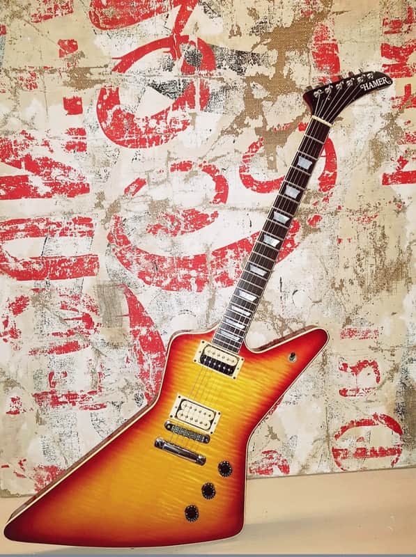 Hamer Standard usa Bound And Crown Vintage Cherry Sunburst Flamed Top 4 Digit serial! image 1