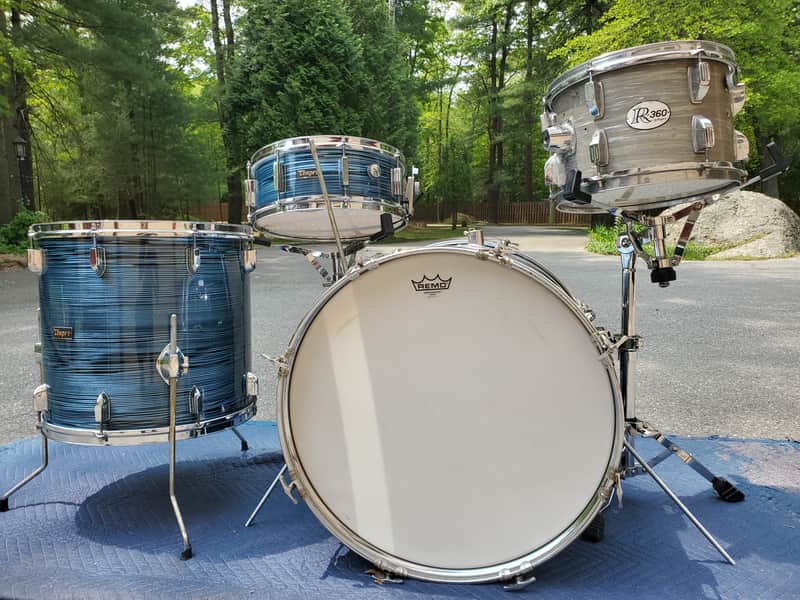 Tempro (pearl) Vintage MIJ 1960s - Blue Strata three piece image 1