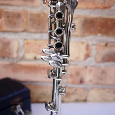 Peddler Metal Clarinet Vintage 1920s - Silver image 9