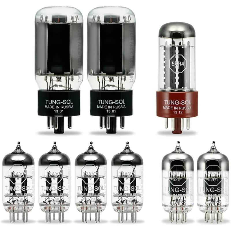 Fender 65 Super Reverb Premium Tube Set with Tung-Sol Tubes image 1