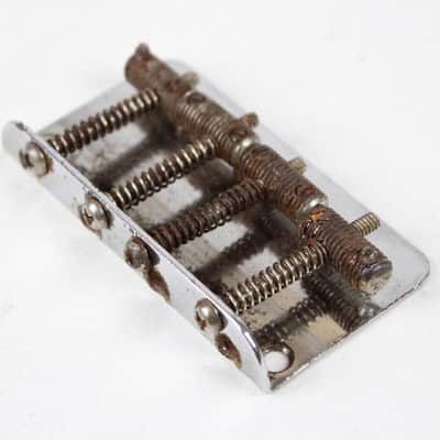 1966 Vintage Fender Precision Bass/Telecaster/Jazz Bass BRIDGE w/Original Screws USA 1960s image 2