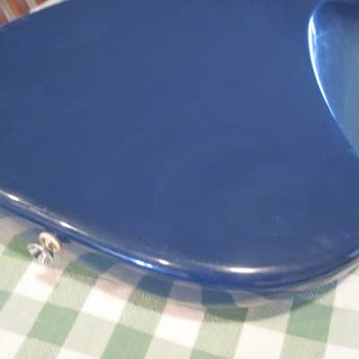 P Bass Squier Affinity Precision Bass Body, Blue-cool pickguard & mods! Alder image 12