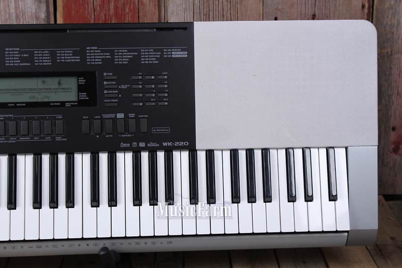 Casio WK-220 Electric Keyboard 76 Key Touch Sensitive with | Reverb