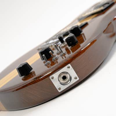 Aria Pro II TS-600 Tri-Sound Series Natural w/ Neck-Thru Construction, Versatile Electronics image 9
