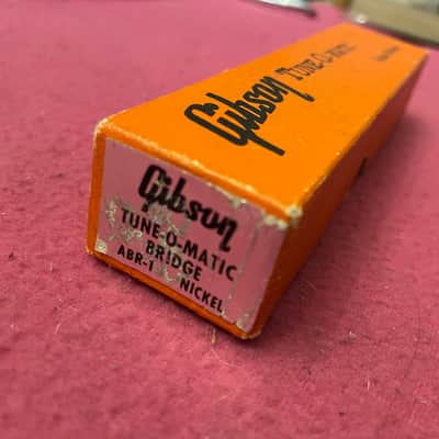 BOX vintage 1959-1960's Gibson nickel abr1 bridge BOX for es 335 Les Paul sg 175 firebird paf 1961 1965 super 400 L5 case candy image 3