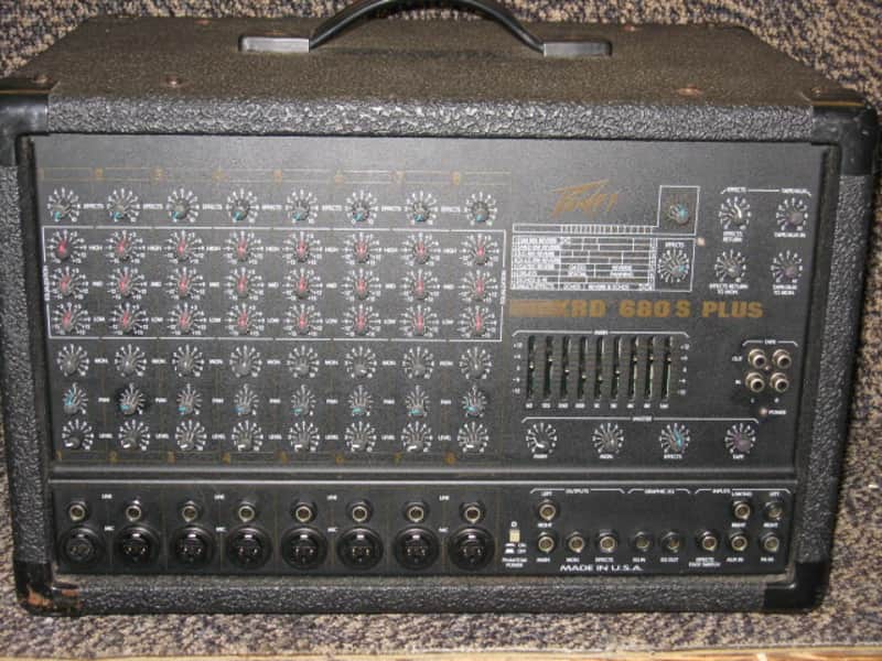 Peavey XRD 680S Plus 600 Watt 8 Channel Stereo Powered Mixer w/ Effects image 1