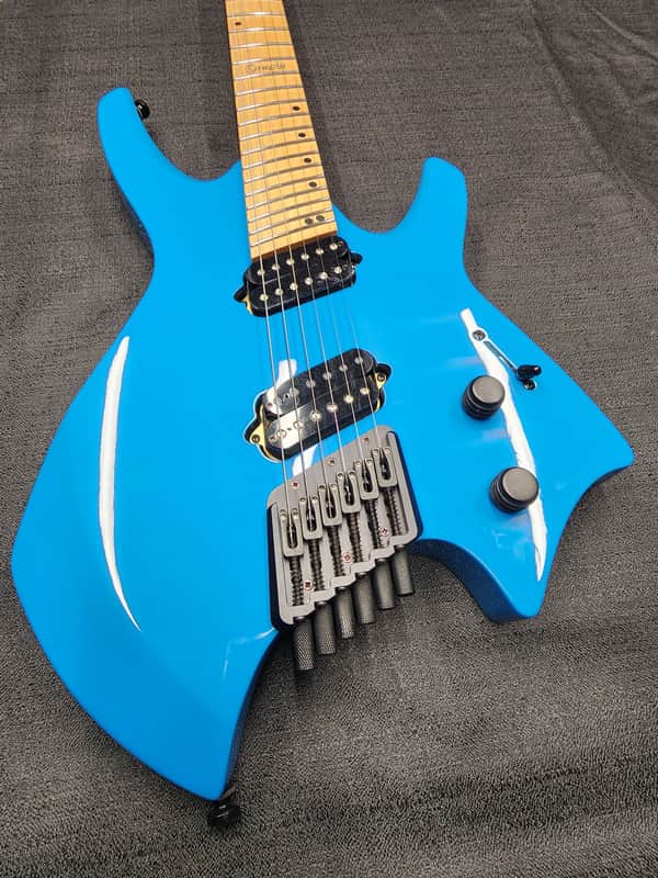 2023 Ormsby Goliath GTR 6 Headless Electric Guitar Miami Blue image 1