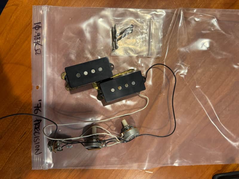 Fender Precision Bass pickup with complete harness 1976 image 1
